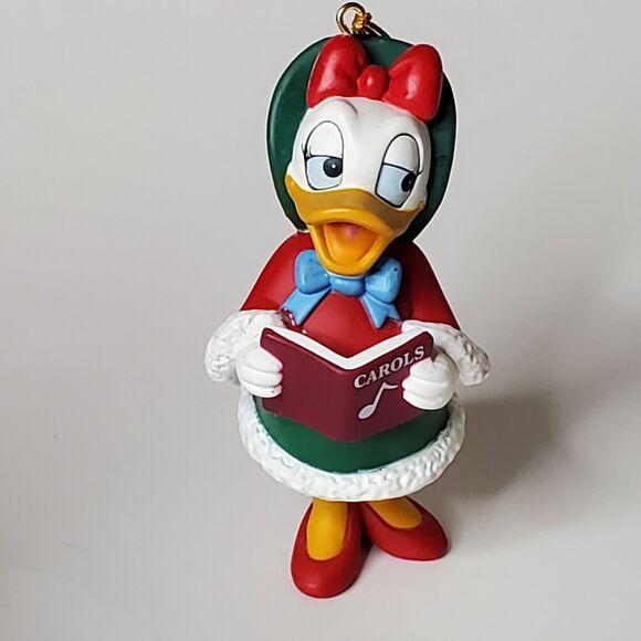 Vintage Disney Daisy Duck Christmas Carol Holiday Tree Ornament 3.5" With Box - Picture 2 of 5